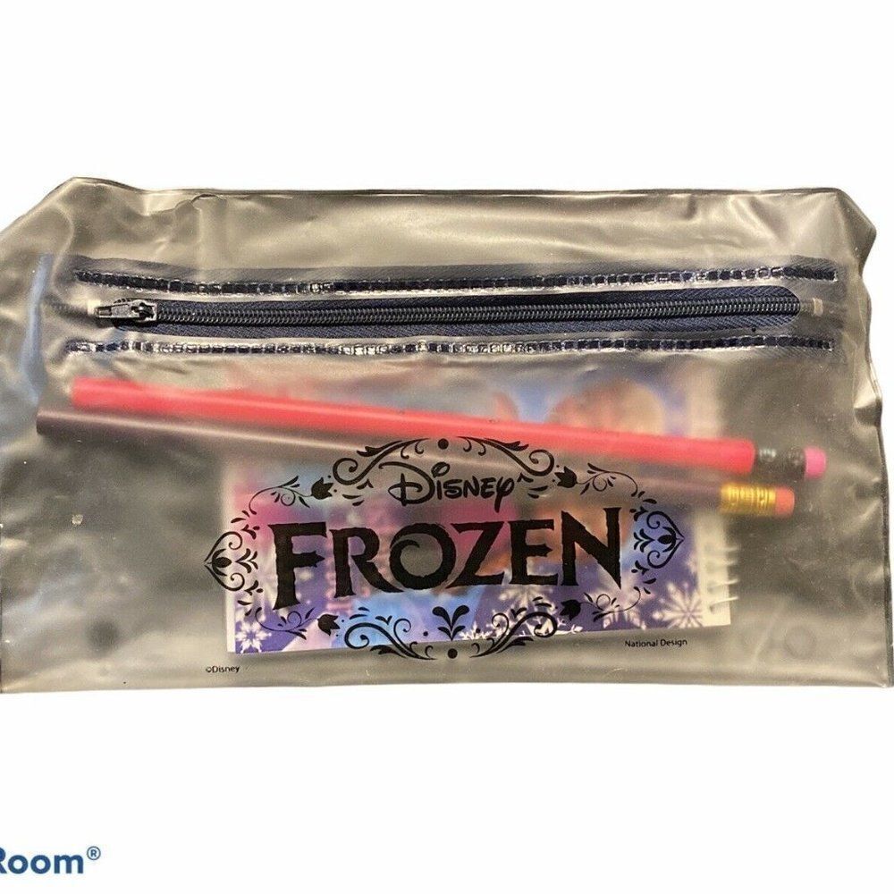 Disney Frozen Pencil Pouch 2 Pencils & Notepad Set